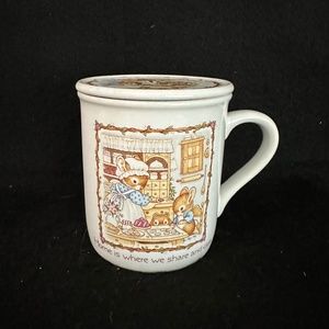 Hallmark, vintage ceramic mug with lid
